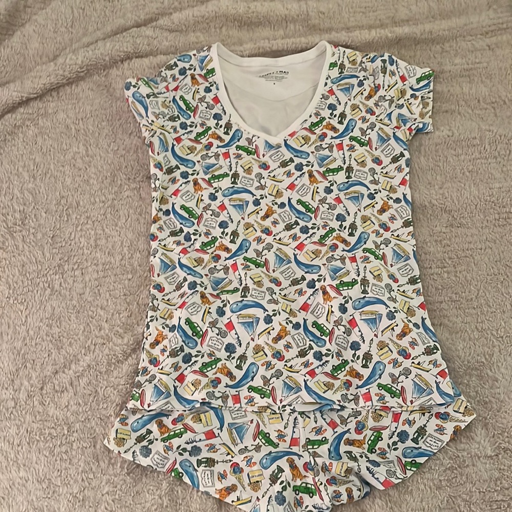 Nantucket custom print pajamas